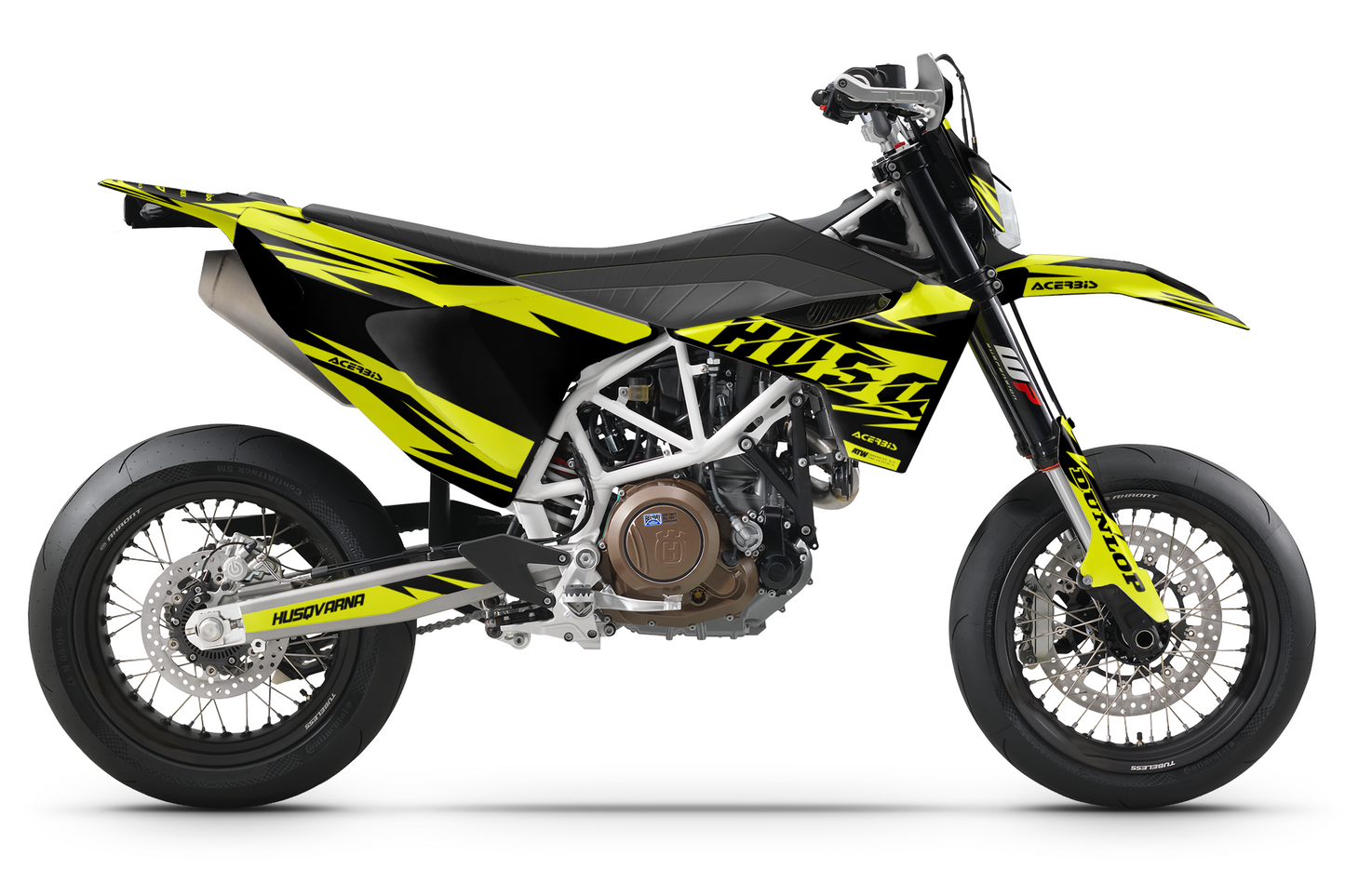 Kit déco motocross “Thunder” Husqvarna 701 Jaune