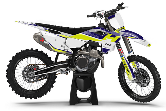 Kit déco motocross “Crock” Husqvarna Bleu