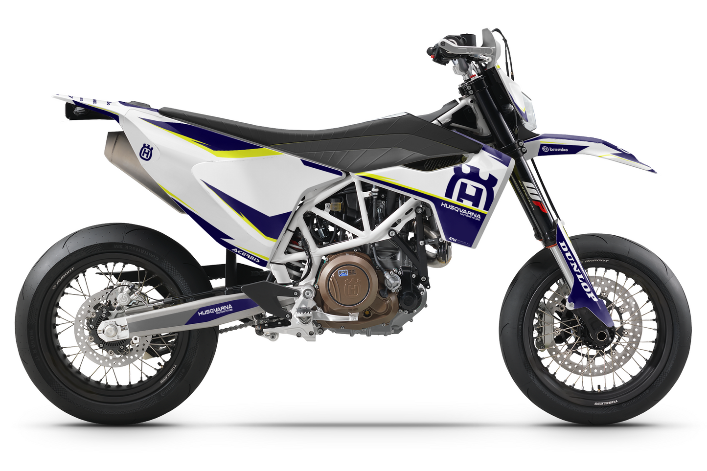 Kit déco motocross “Factory” Husqvarna 701 Blanc