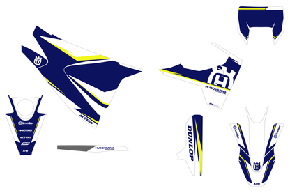 Kit déco motocross “Factory” Husqvarna 701 Bleu