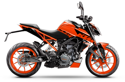 Kit déco Moto “Gradient” KTM 125 DUKE Orange