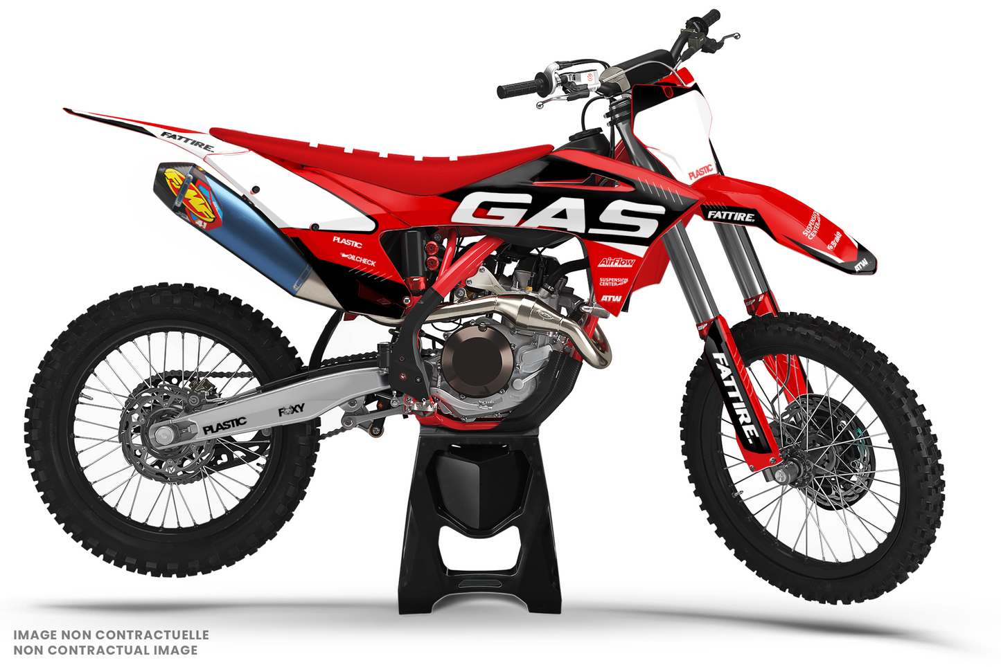 KIT DÉCO MOTOCROSS “LINE” POUR GASGAS EC-ECF ROUGE