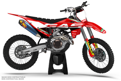 KIT DÉCO MOTOCROSS “TEAM” POUR GASGAS EC-ECF BLANC