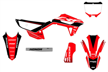 Kit déco motocross “Horizon” Honda CR - CRF Noir