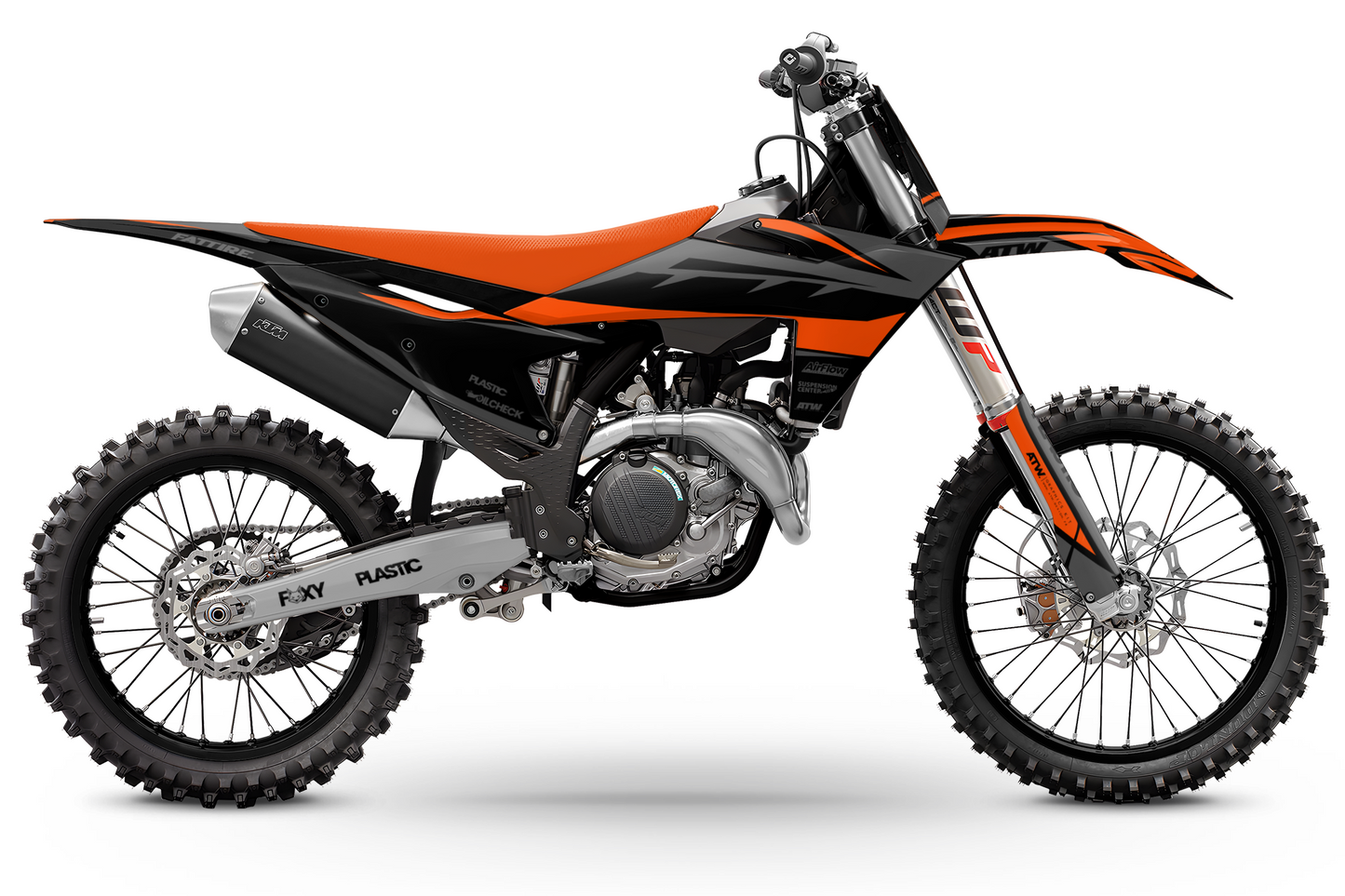 Kit déco Motocross "RIFT" Pour KTM EXC-EXCF Noir