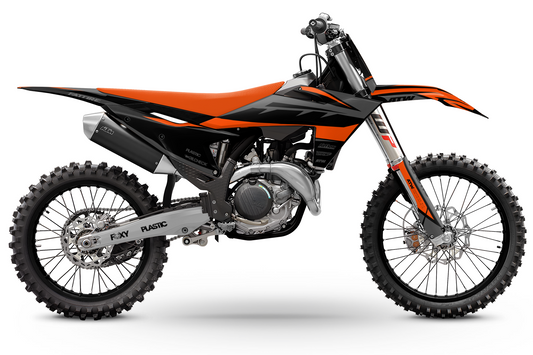 Kit déco Motocross "RIFT" Pour KTM EXC-EXCF Noir