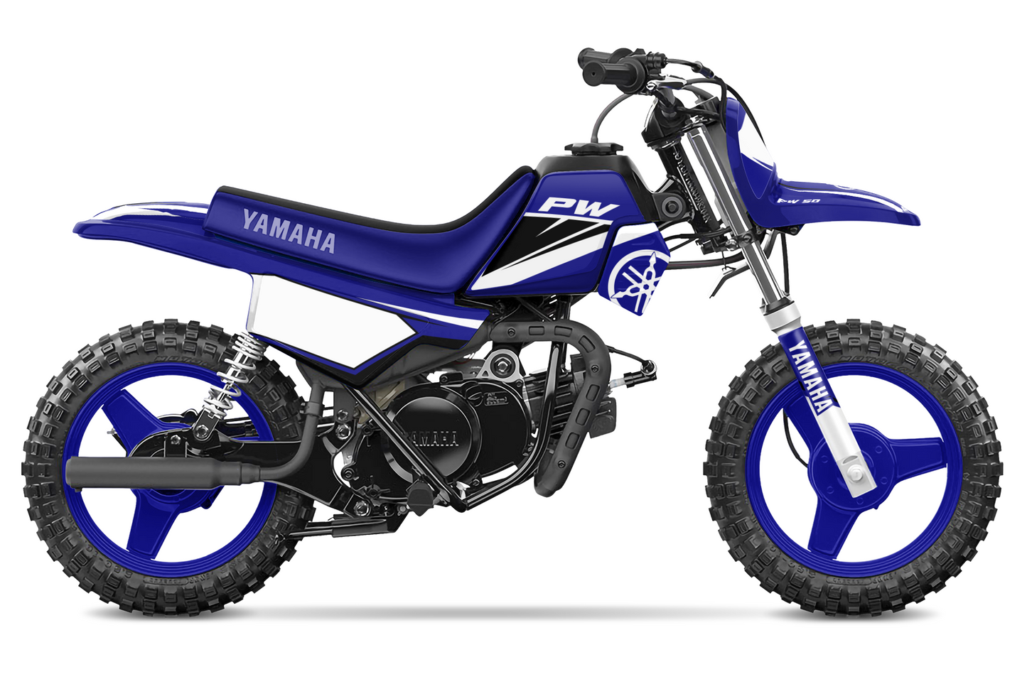 Kit déco motocross “Race” Yamaha PW 50 Bleu