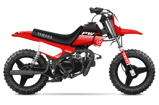 Kit déco motocross “Stripe” Yamaha PW 50 Rouge